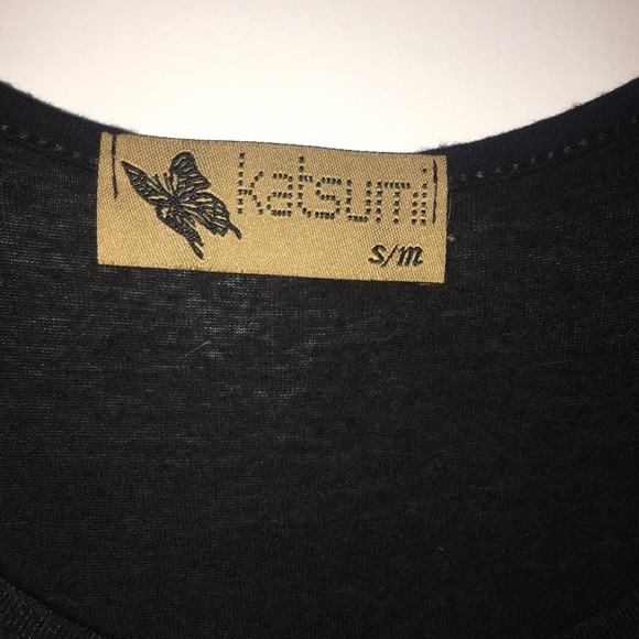 Katsumi Skull Tank Top Size S/M Black with lace printed skull. Soft & stretchy - Picture 3 of 8